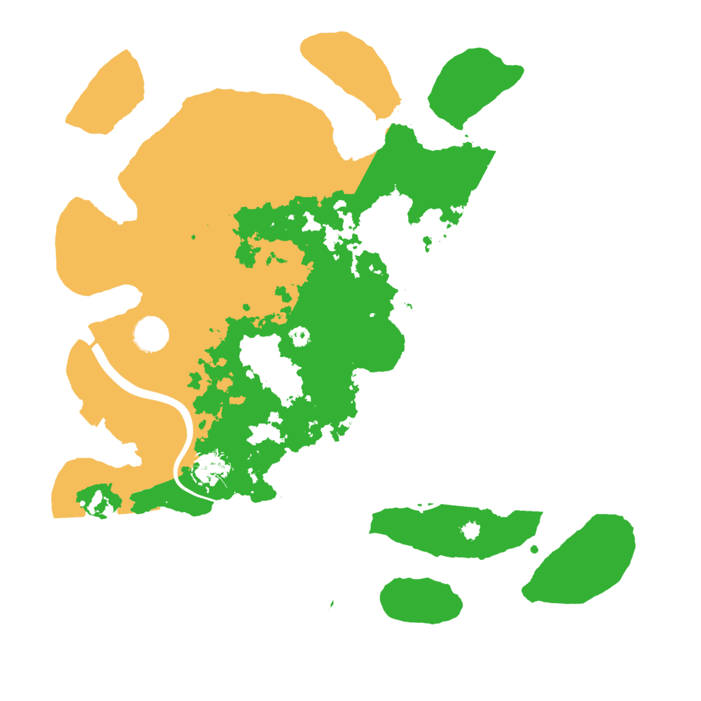 Biome Rust Map: Procedural Map, Size: 3500, Seed: 30426500