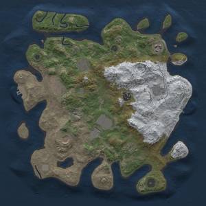 Thumbnail Rust Map: Procedural Map, Size: 3500, Seed: 181, 17 Monuments