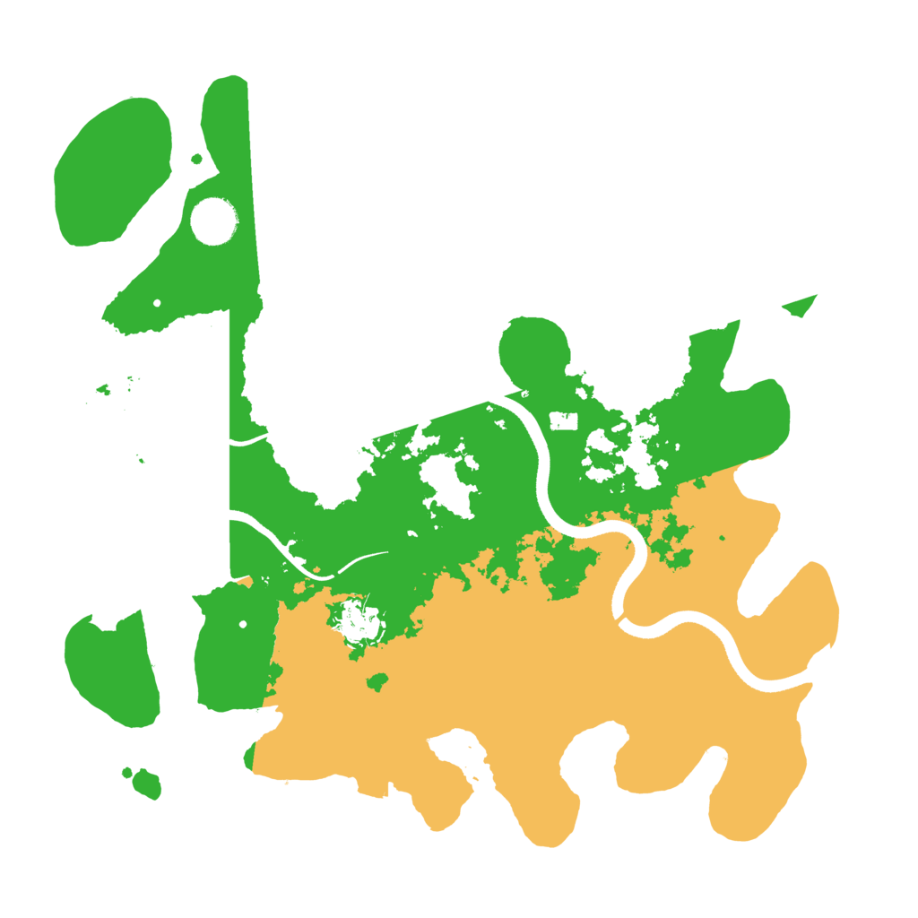 Biome Rust Map: Procedural Map, Size: 3500, Seed: 945441215