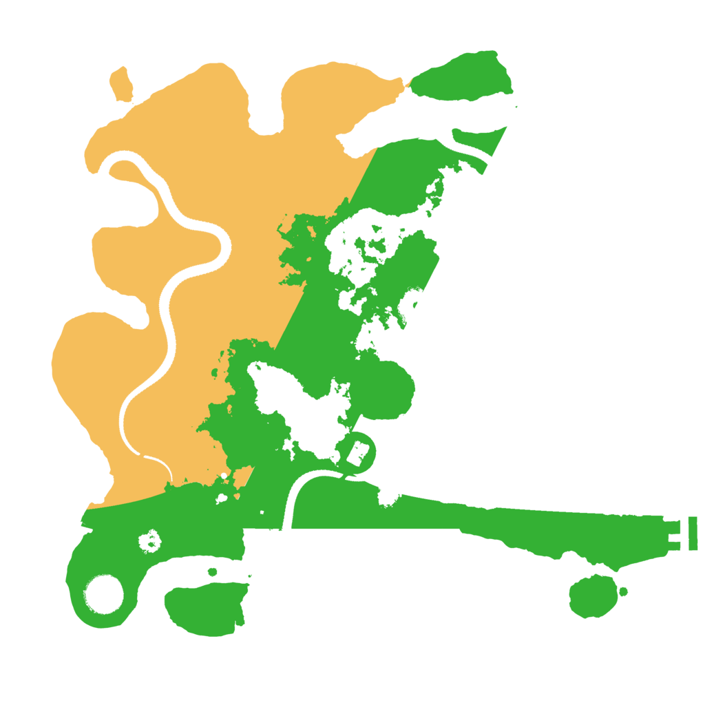 Biome Rust Map: Procedural Map, Size: 3200, Seed: 696969