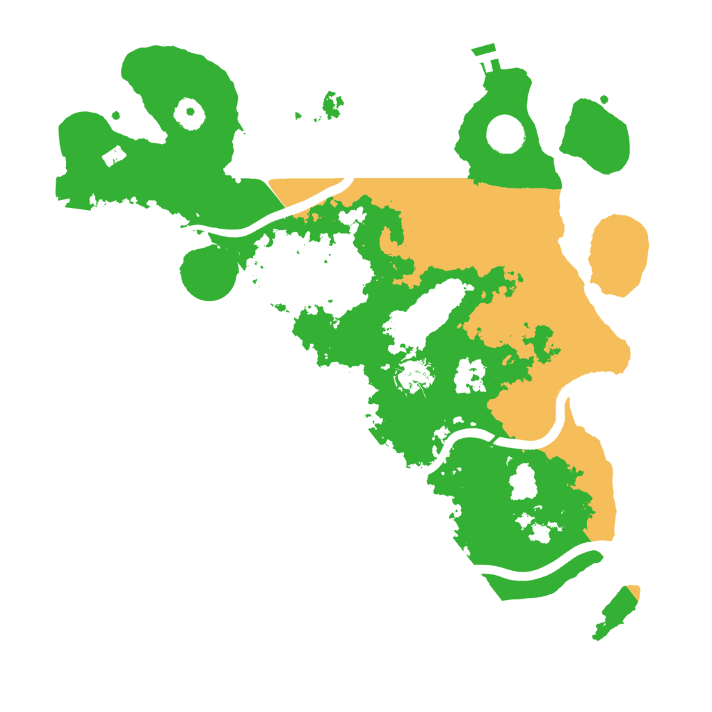 Biome Rust Map: Procedural Map, Size: 3500, Seed: 1464607692