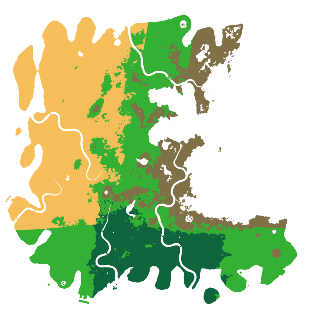 Biome Rust Map: Procedural Map, Size: 6000, Seed: 1668656087