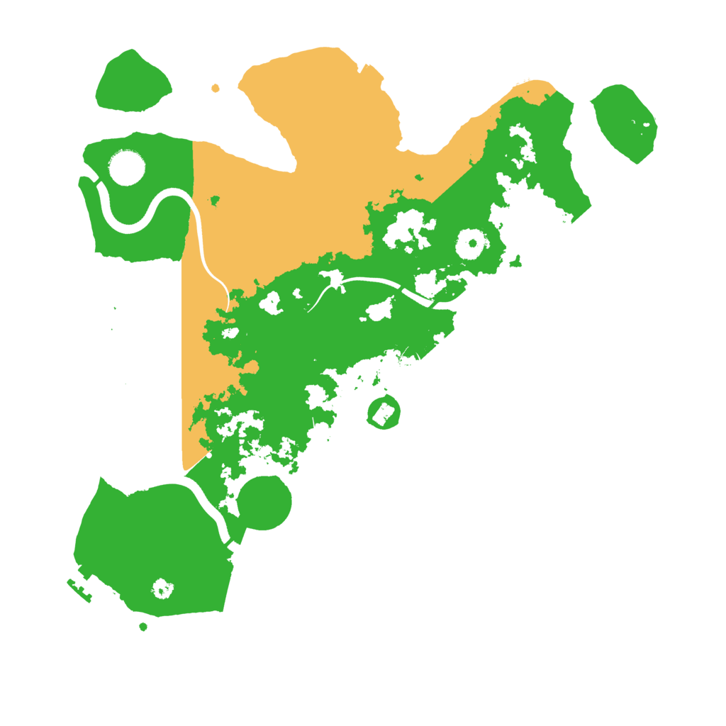 Biome Rust Map: Procedural Map, Size: 3600, Seed: 111