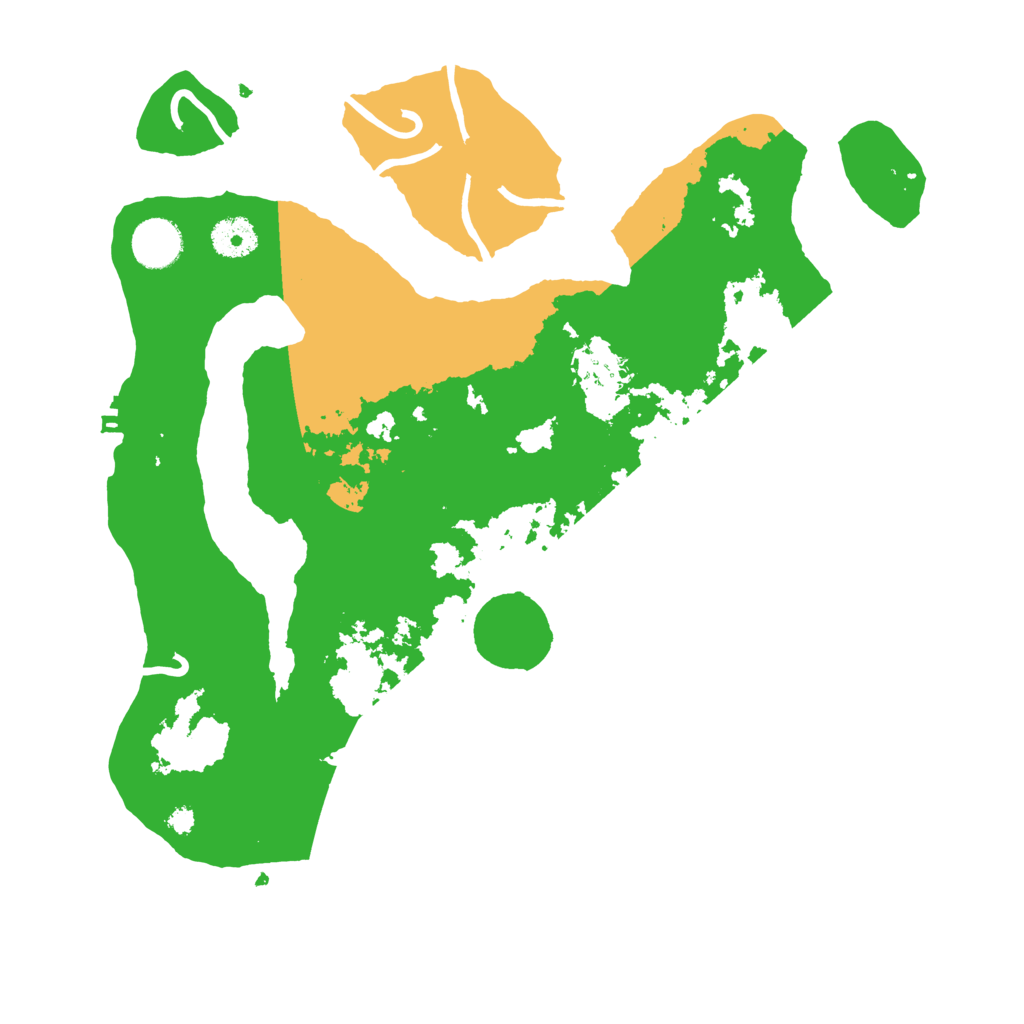 Biome Rust Map: Procedural Map, Size: 3600, Seed: 111