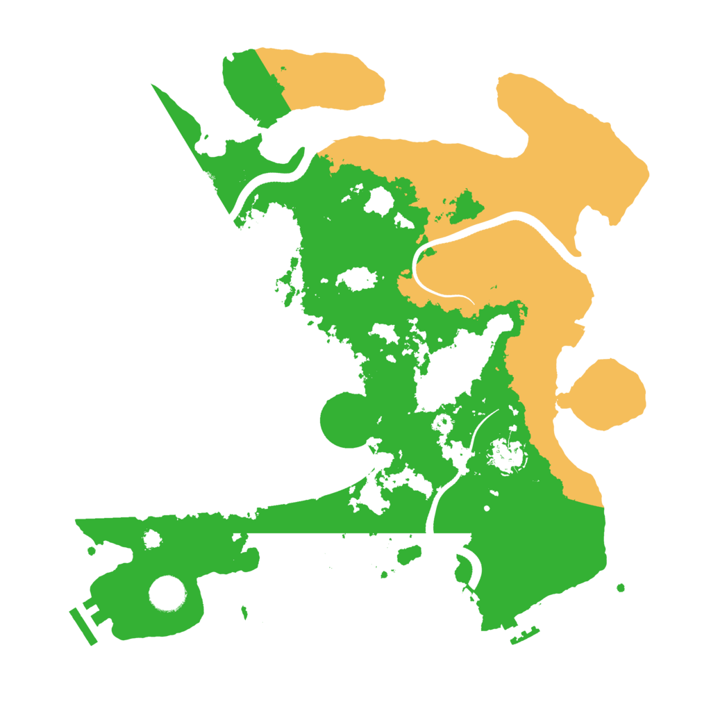 Biome Rust Map: Procedural Map, Size: 3500, Seed: 135008710