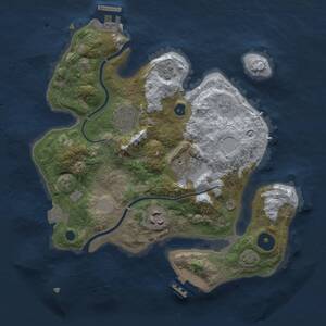 Thumbnail Rust Map: Procedural Map, Size: 2800, Seed: 35, 9 Monuments