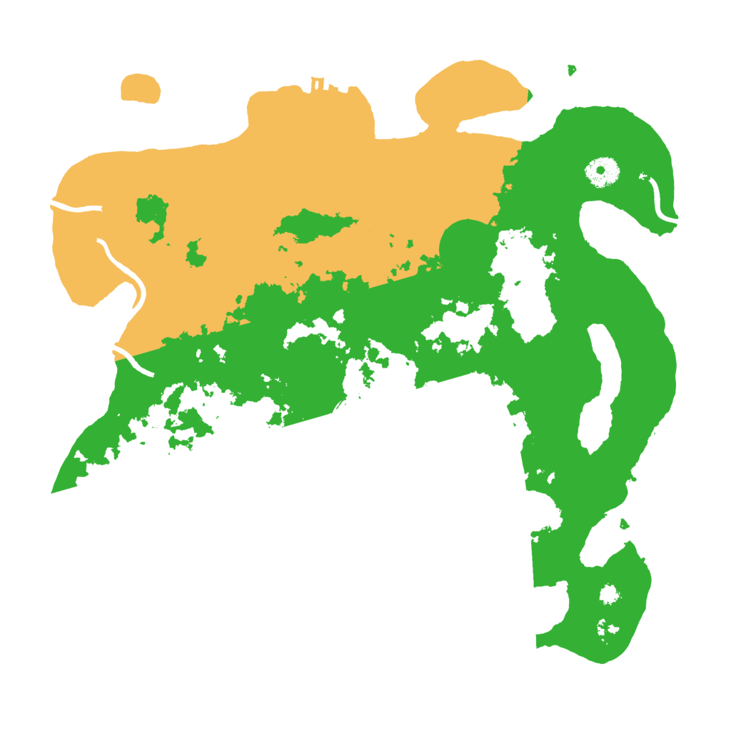 Biome Rust Map: Procedural Map, Size: 3500, Seed: 29485