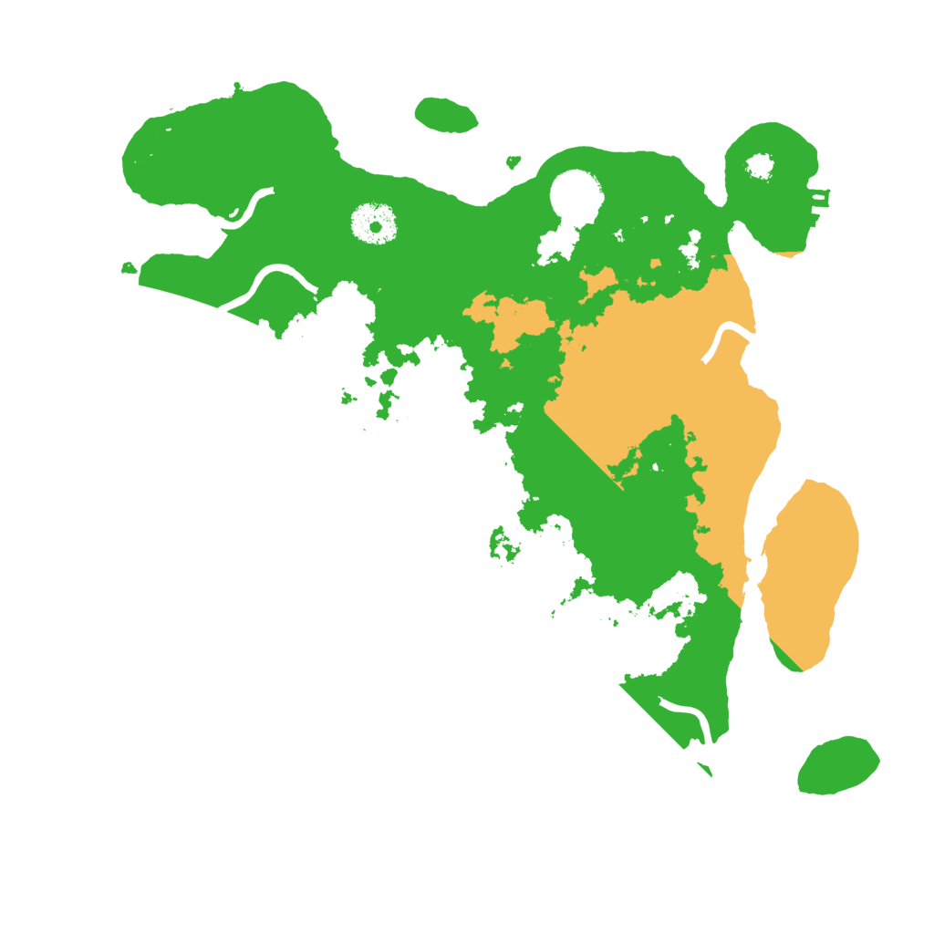 Biome Rust Map: Procedural Map, Size: 3200, Seed: 254569