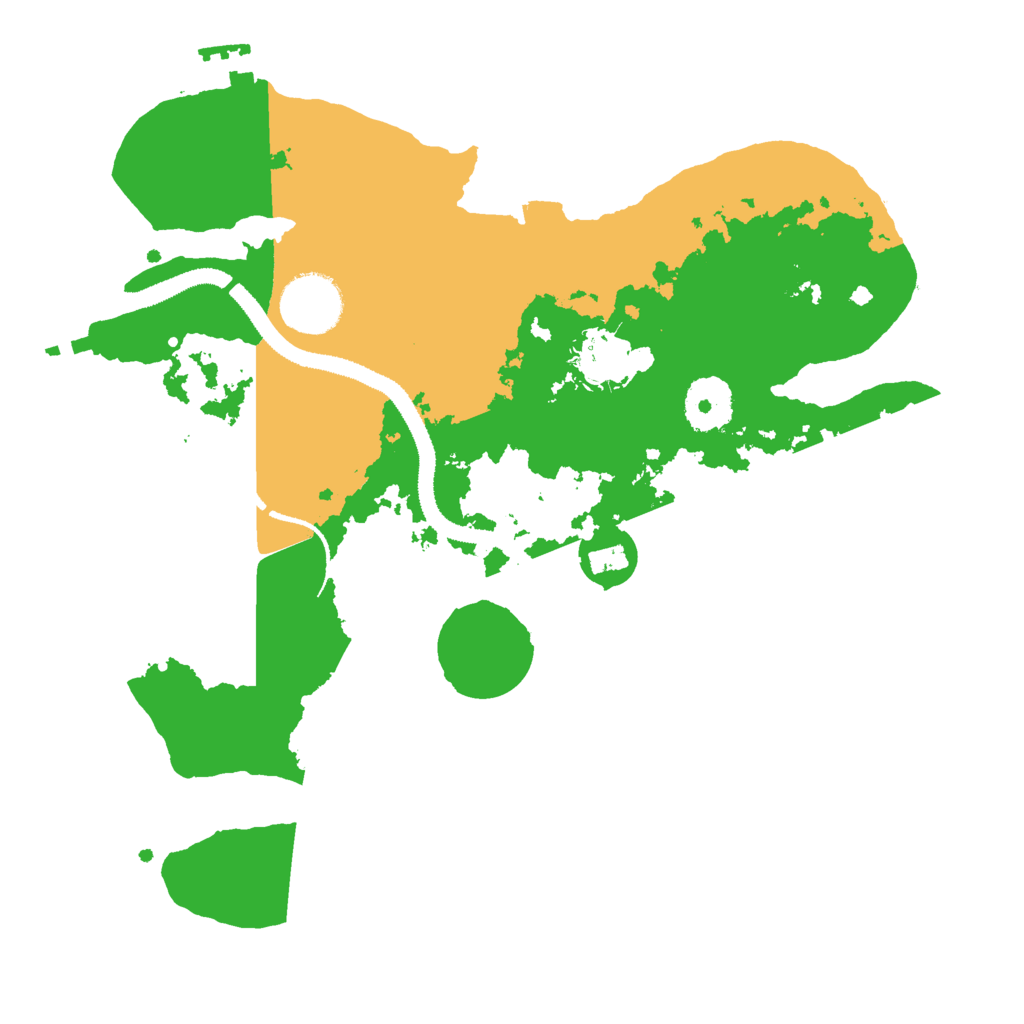 Biome Rust Map: Procedural Map, Size: 3000, Seed: 571243