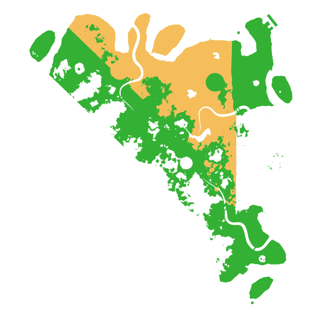 Biome Rust Map: Procedural Map, Size: 4500, Seed: 1008