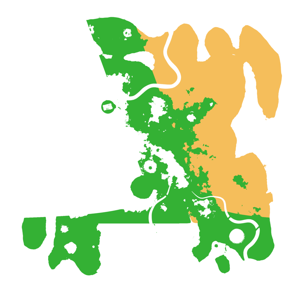 Biome Rust Map: Procedural Map, Size: 3550, Seed: 952643