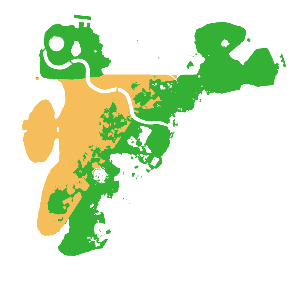 Biome Rust Map: Procedural Map, Size: 3500, Seed: 734410068