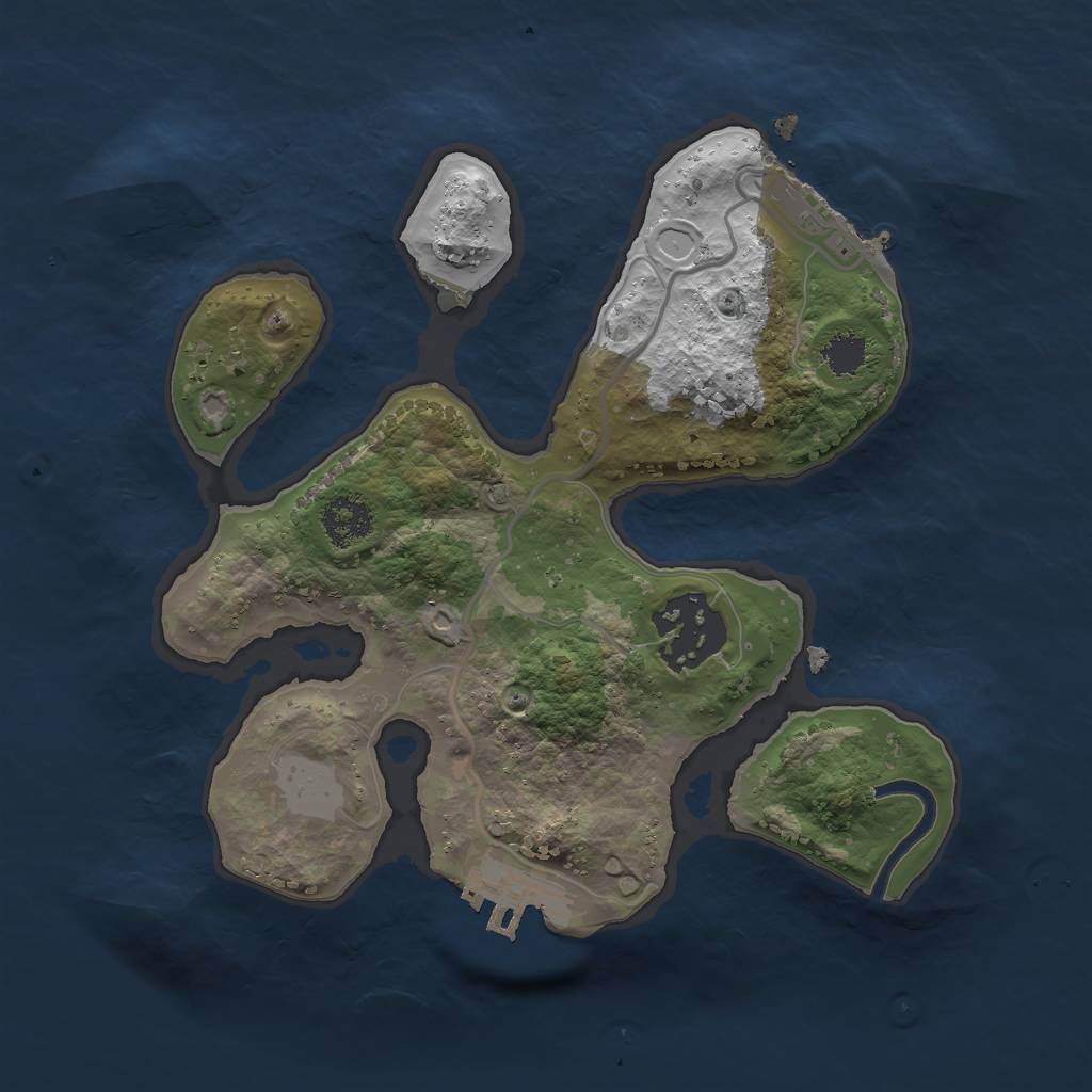 Rust Map: Procedural Map, Size: 2200, Seed: 1882, 8 Monuments