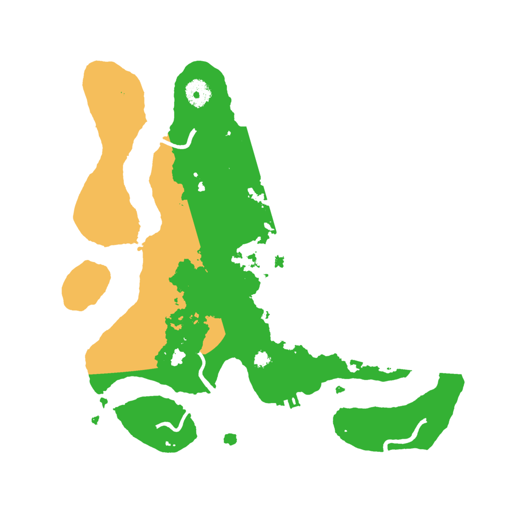 Biome Rust Map: Procedural Map, Size: 3000, Seed: 983337465