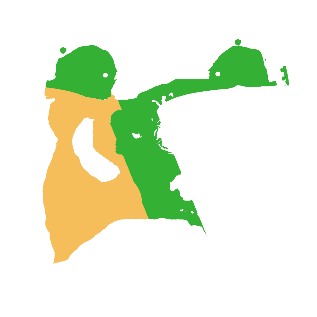 Biome Rust Map: Procedural Map, Size: 2000, Seed: 76143191