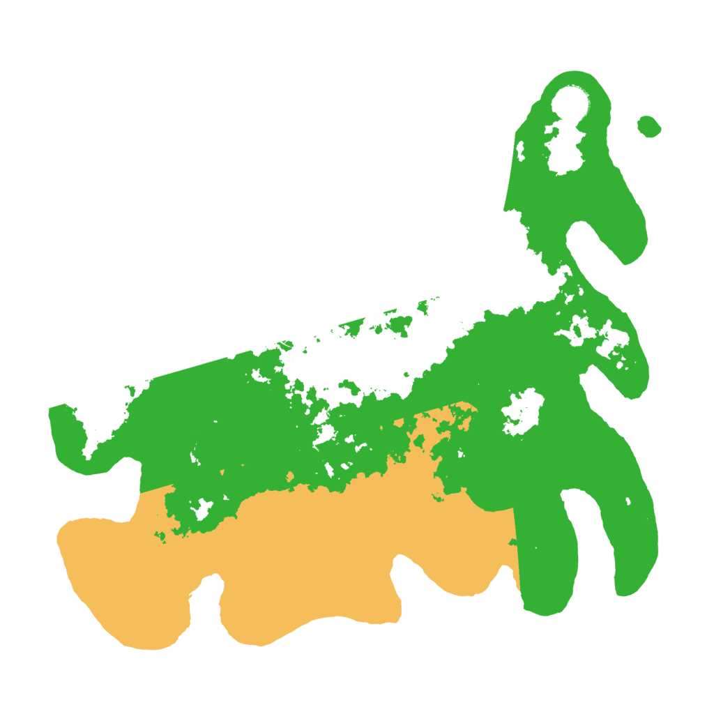 Biome Rust Map: Barren, Size: 3500, Seed: 1381199532