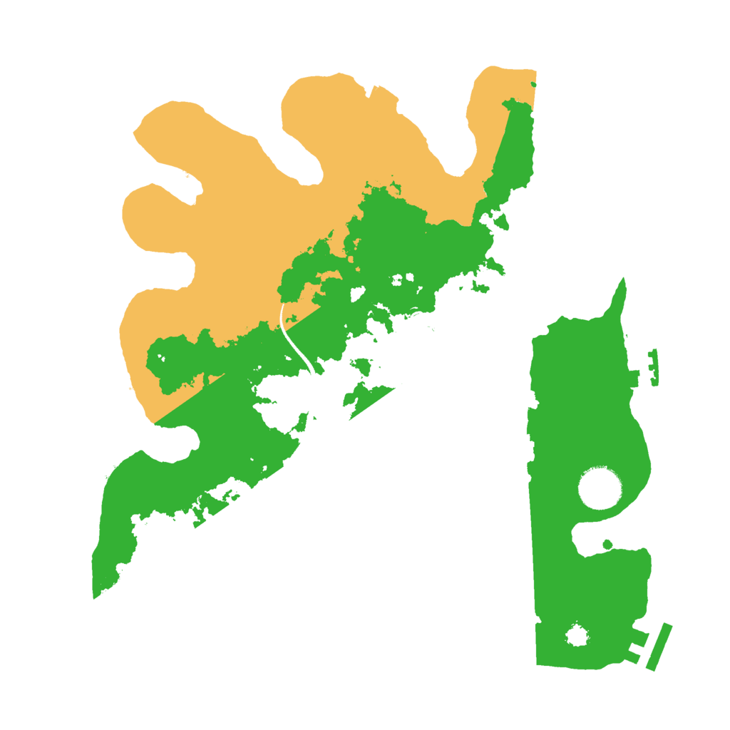 Biome Rust Map: Procedural Map, Size: 3000, Seed: 258058