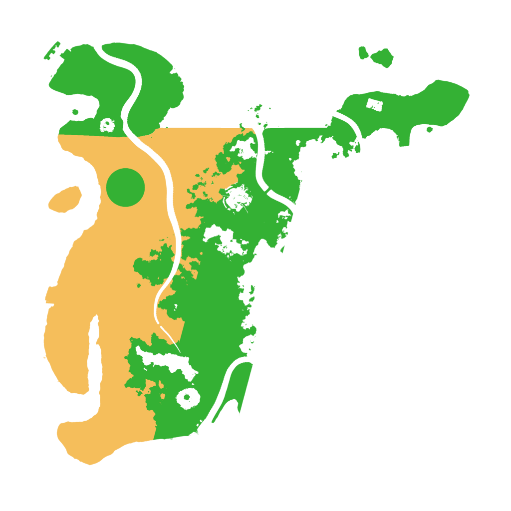 Biome Rust Map: Procedural Map, Size: 3500, Seed: 105534490