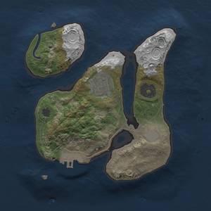 Thumbnail Rust Map: Procedural Map, Size: 2000, Seed: 11111, 7 Monuments