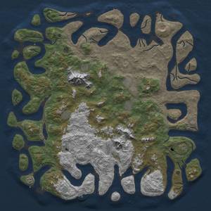 Thumbnail Rust Map: Procedural Map, Size: 6000, Seed: 649, 19 Monuments