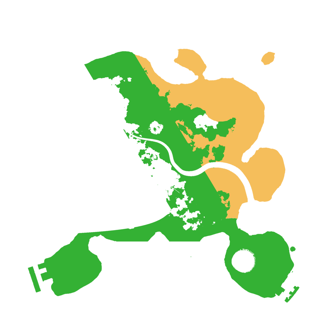 Biome Rust Map: Procedural Map, Size: 2500, Seed: 689948792