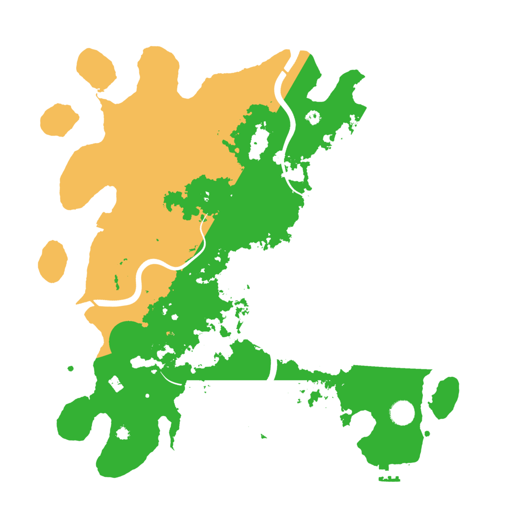Biome Rust Map: Procedural Map, Size: 3600, Seed: 131344