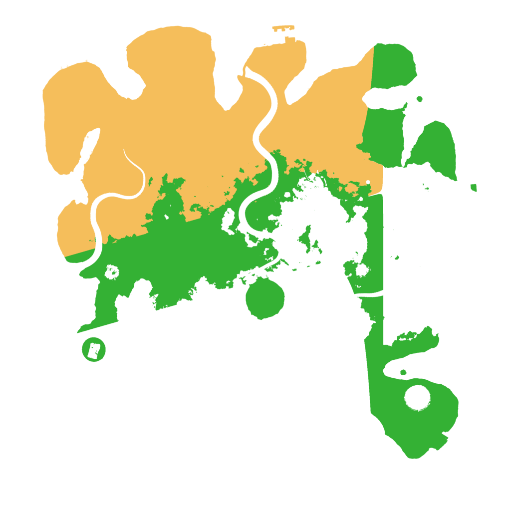 Biome Rust Map: Procedural Map, Size: 3550, Seed: 654343