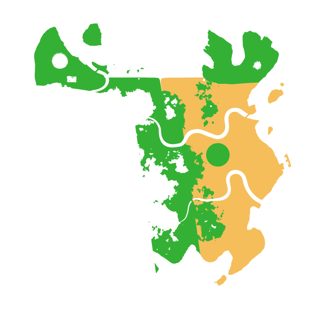 Biome Rust Map: Procedural Map, Size: 3500, Seed: 9073