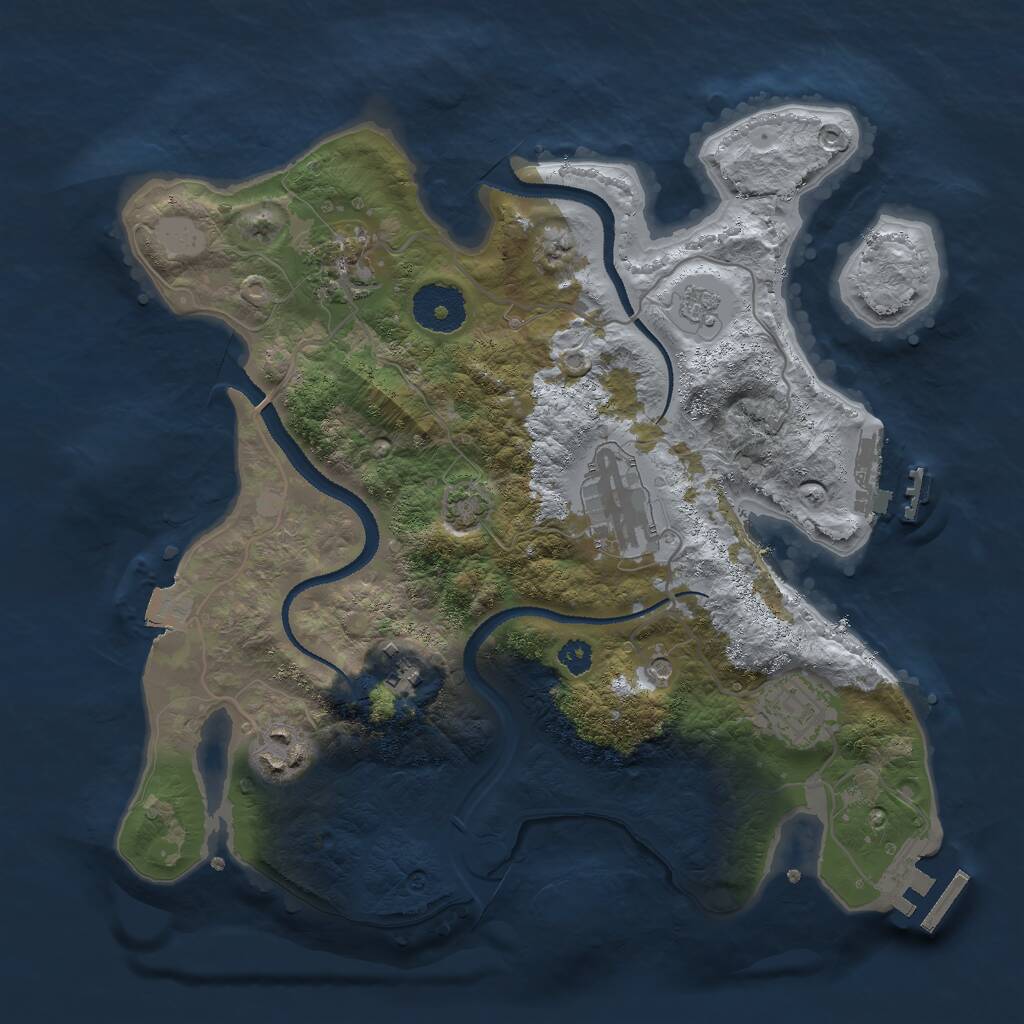 Rust Map: Procedural Map, Size: 3000, Seed: 4231112, 11 Monuments