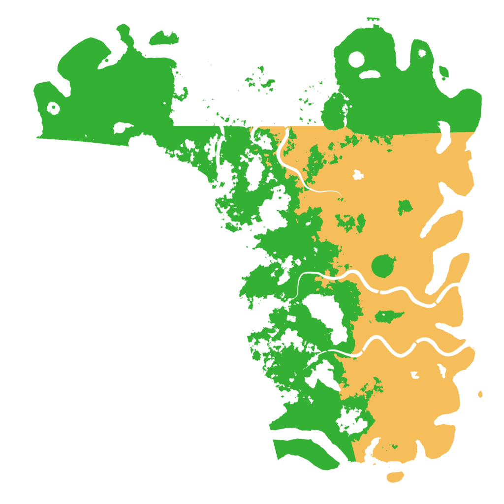 Biome Rust Map: Procedural Map, Size: 6000, Seed: 13423423