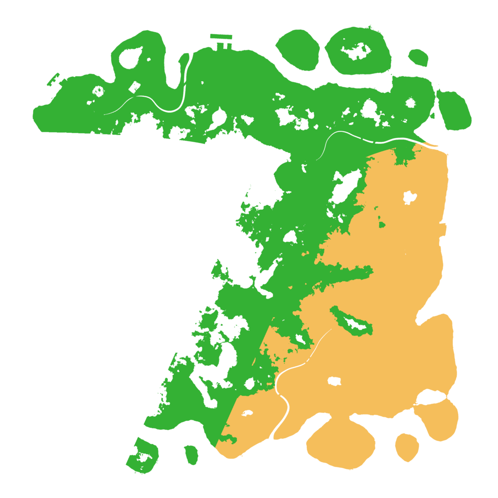 Biome Rust Map: Procedural Map, Size: 4600, Seed: 135245995