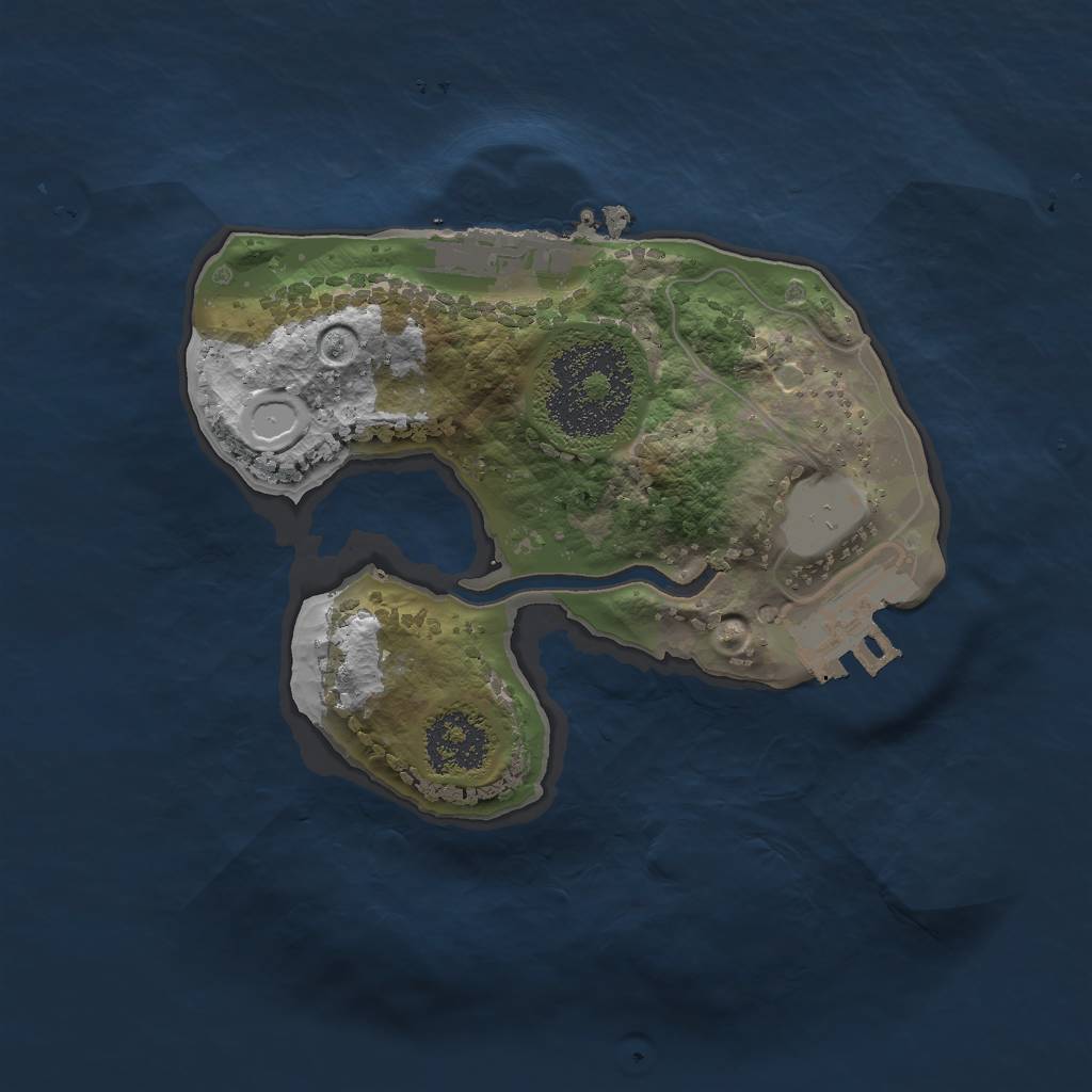 Rust Map: Procedural Map, Size: 1750, Seed: 1620261259, 7 Monuments