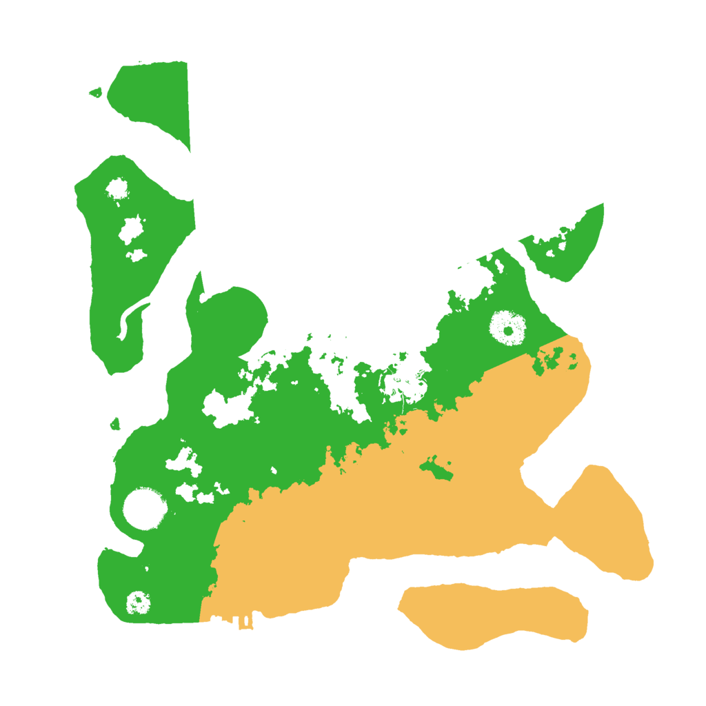 Biome Rust Map: Procedural Map, Size: 3000, Seed: 20212020