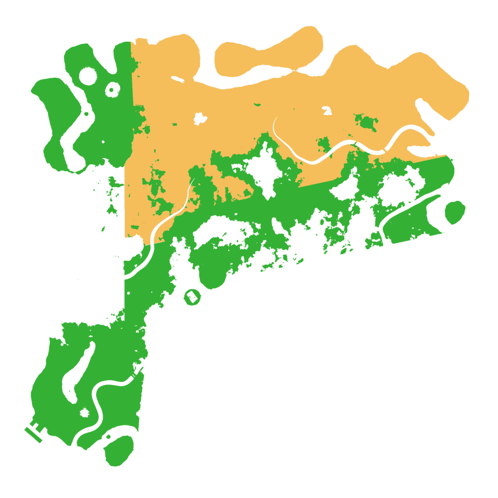 Biome Rust Map: Procedural Map, Size: 4900, Seed: 652899