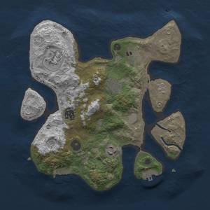 Thumbnail Rust Map: Procedural Map, Size: 3000, Seed: 4300, 14 Monuments