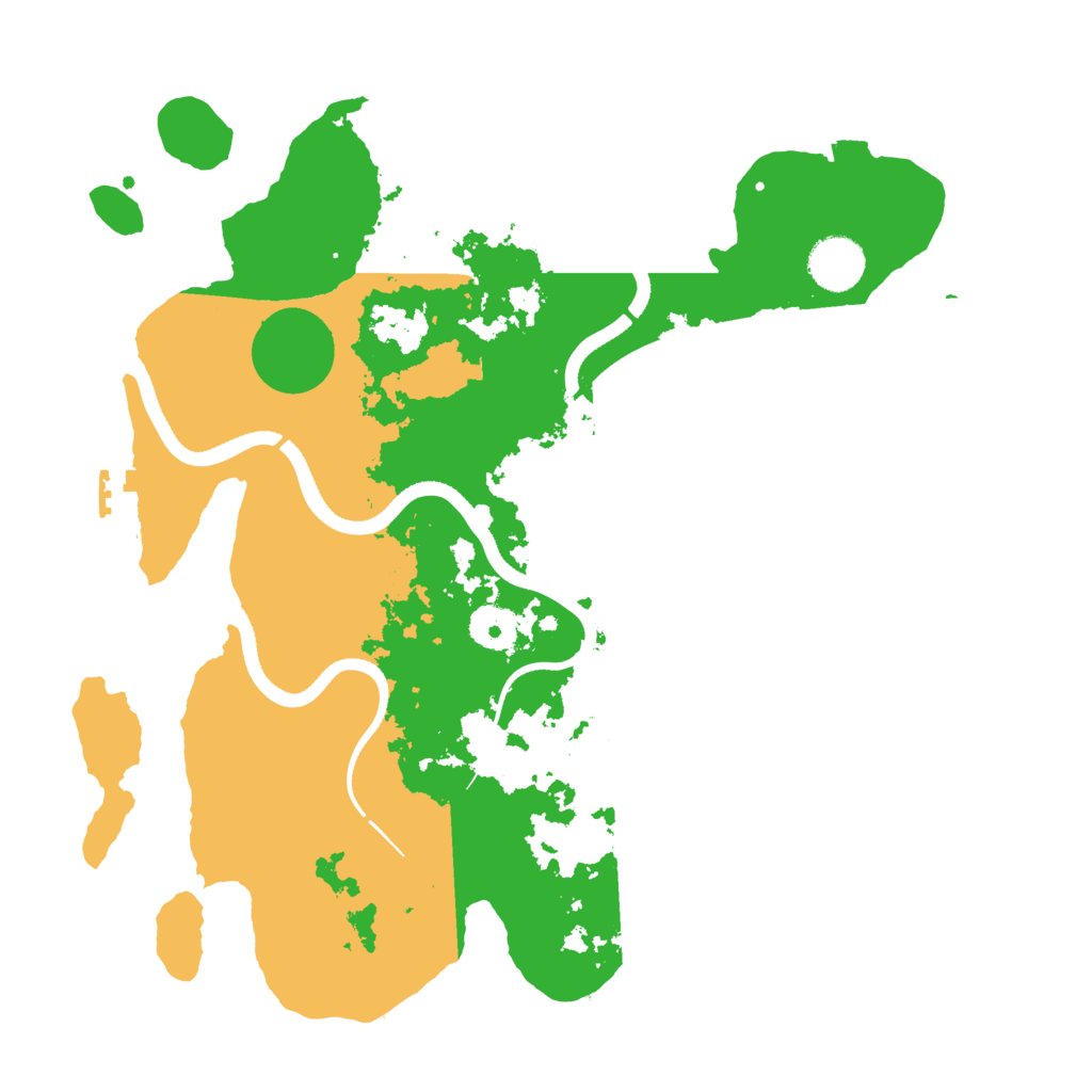 Biome Rust Map: Procedural Map, Size: 3500, Seed: 35915264