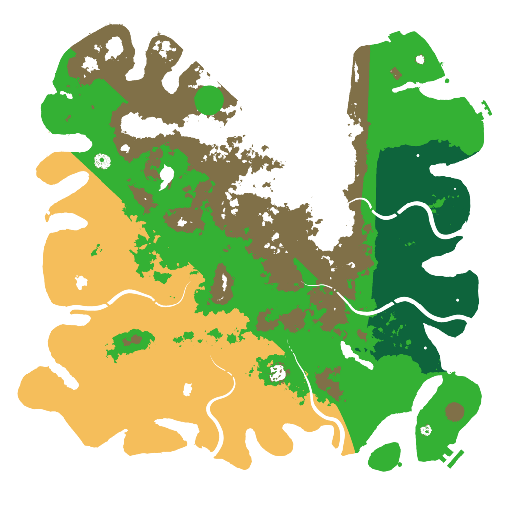 Biome Rust Map: Procedural Map, Size: 4600, Seed: 58467984