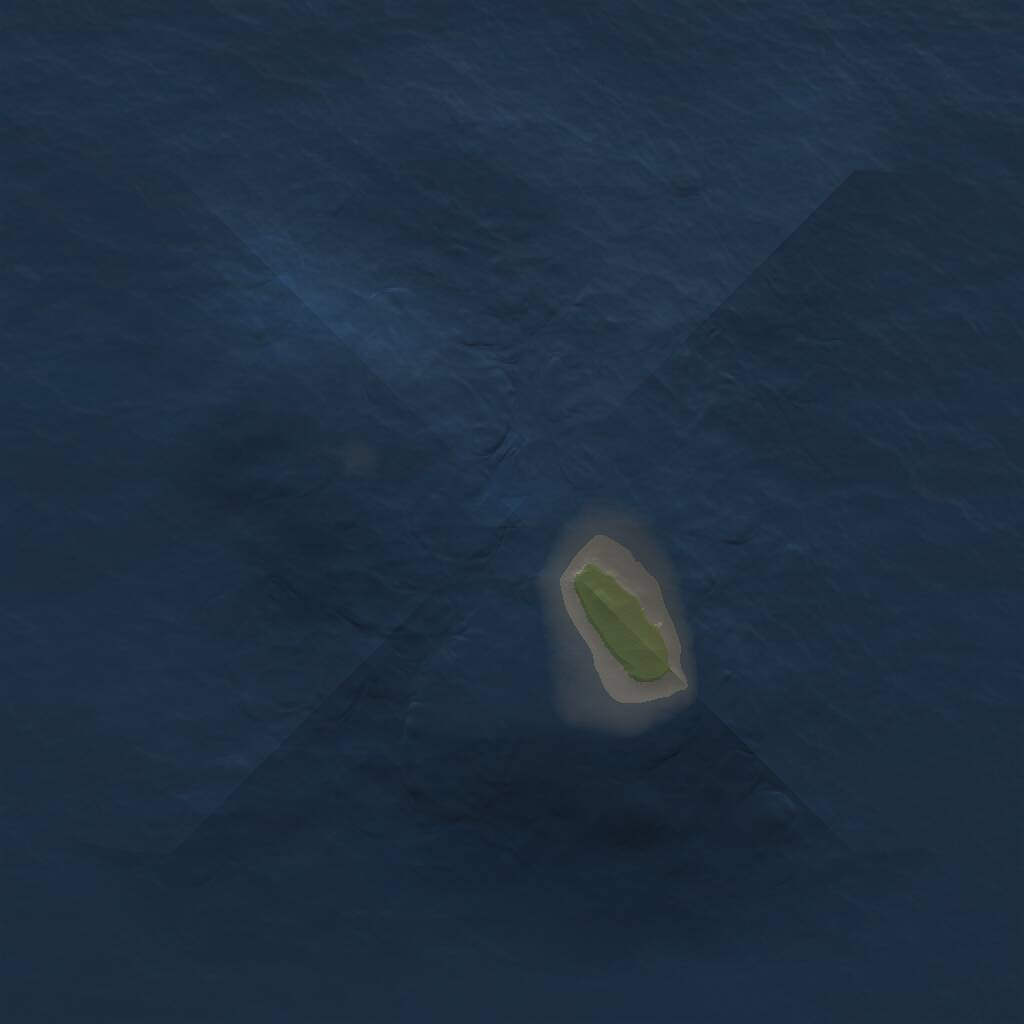 Rust Map: Procedural Map, Size: 1000, Seed: 32325393, 1 Monuments