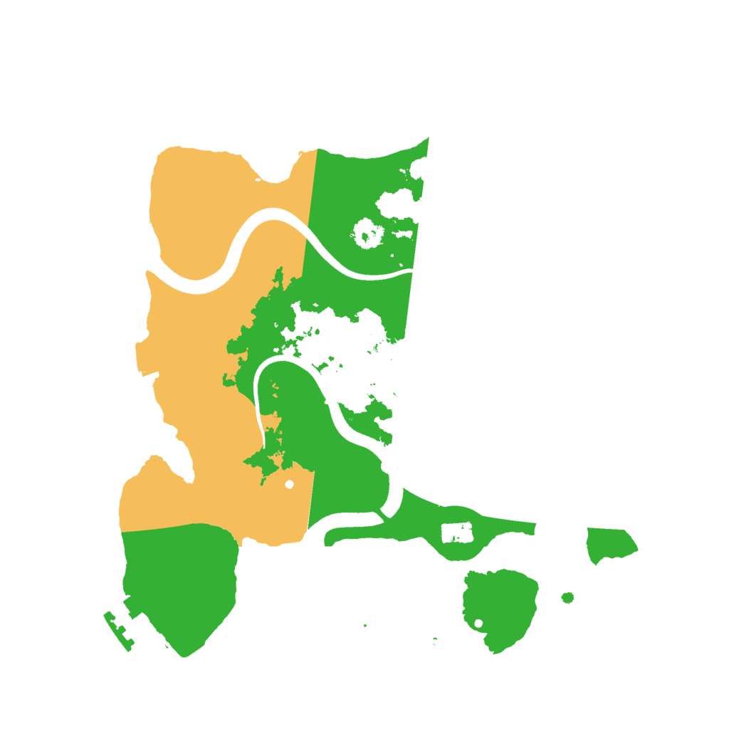 Biome Rust Map: Procedural Map, Size: 2500, Seed: 216487