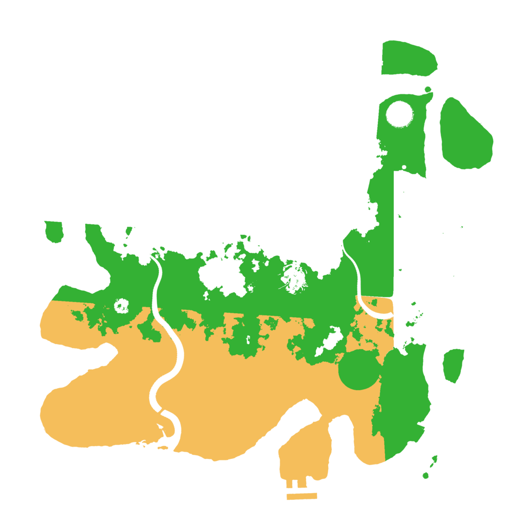 Biome Rust Map: Procedural Map, Size: 3500, Seed: 54883698