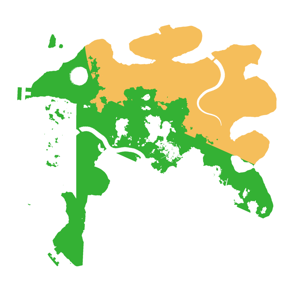 Biome Rust Map: Procedural Map, Size: 3000, Seed: 46650