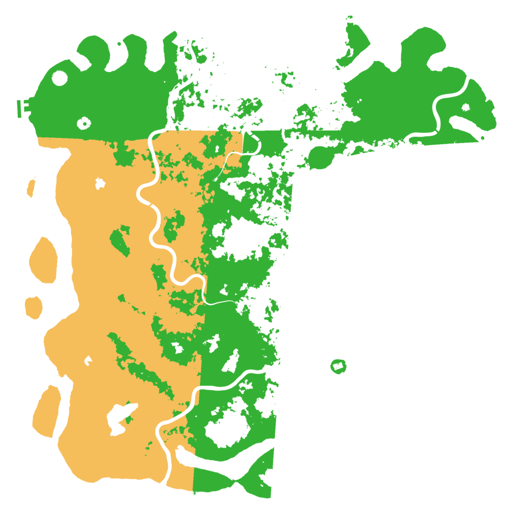 Biome Rust Map: Procedural Map, Size: 6000, Seed: 293841