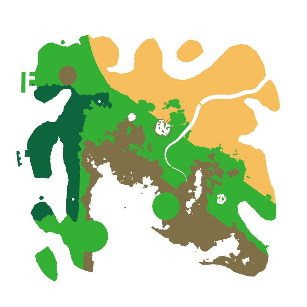 Biome Rust Map: Procedural Map, Size: 3000, Seed: 241497