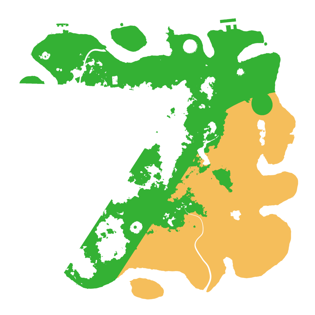 Biome Rust Map: Procedural Map, Size: 4000, Seed: 100816564