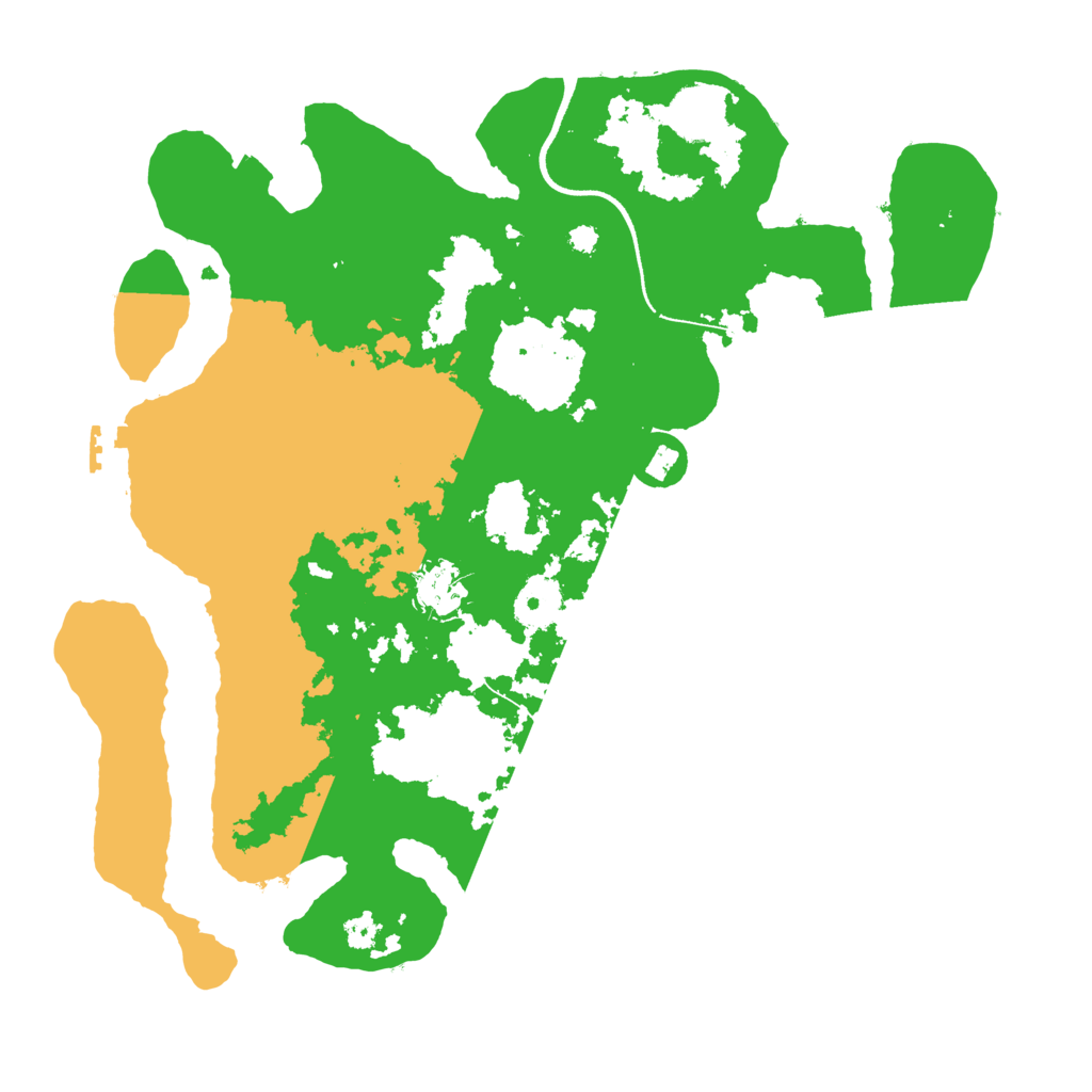 Biome Rust Map: Procedural Map, Size: 3500, Seed: 72802320