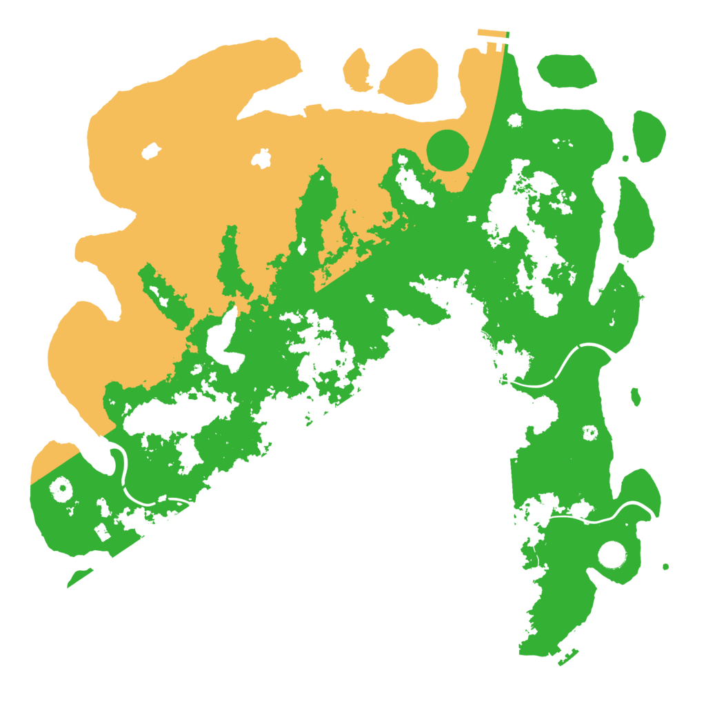 Biome Rust Map: Procedural Map, Size: 4500, Seed: 172658220