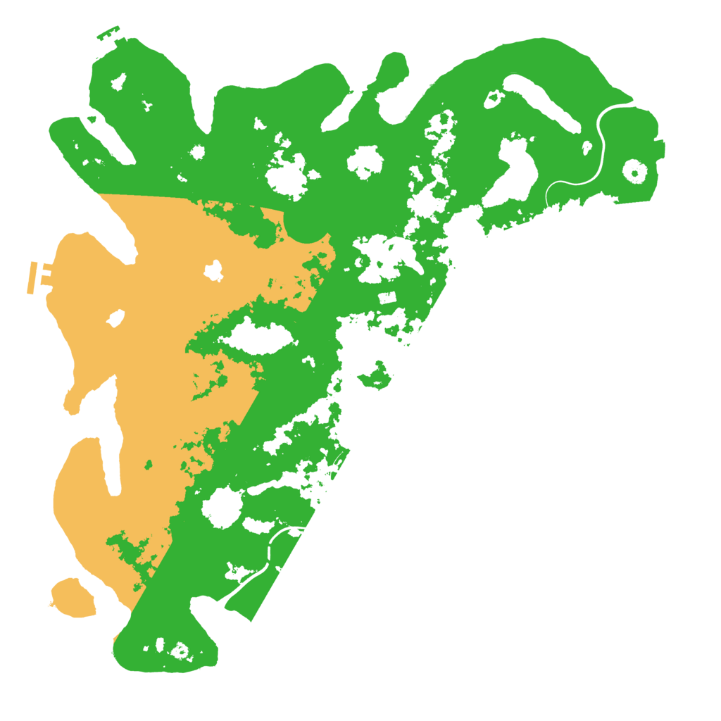 Biome Rust Map: Procedural Map, Size: 4500, Seed: 1625038852