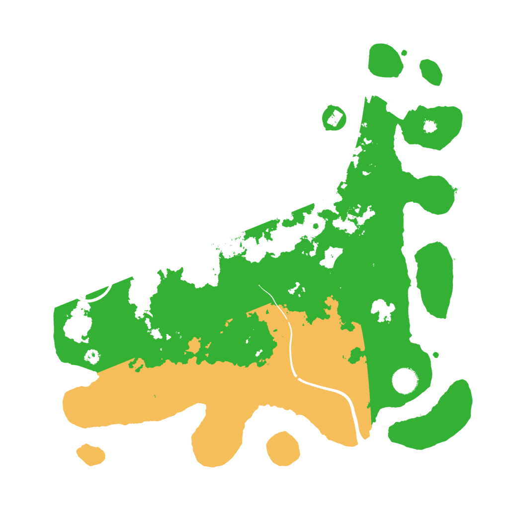 Biome Rust Map: Procedural Map, Size: 3500, Seed: 1989862854