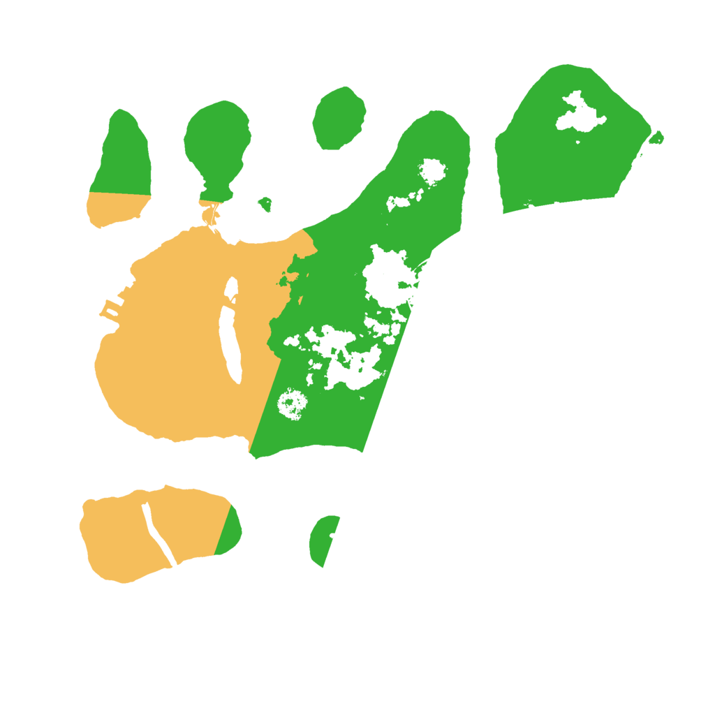 Biome Rust Map: Procedural Map, Size: 2500, Seed: 65465