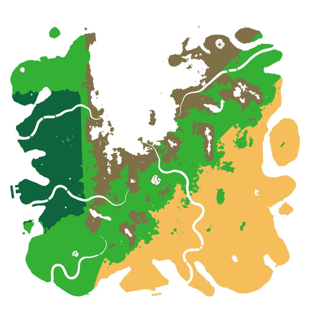 Biome Rust Map: Procedural Map, Size: 5000, Seed: 12345050